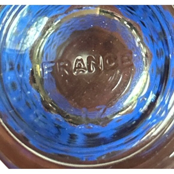 Mid-Century Made in France Blue Diamond Shot Glasses Set Of 5 Shot Glasses - Picture 6 of 6